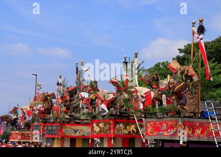 Tsuruga Festival: Wagen, Tsuruga Stadt, Präfektur Fukui Stockfoto