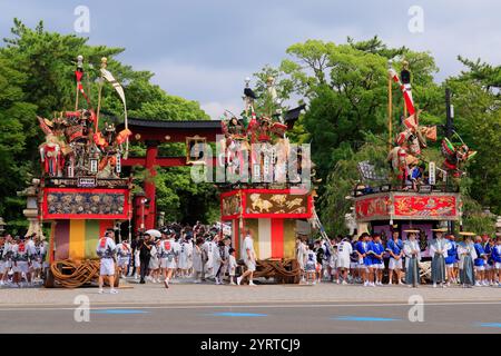 Tsuruga Festival: Wagen, Tsuruga Stadt, Präfektur Fukui Stockfoto