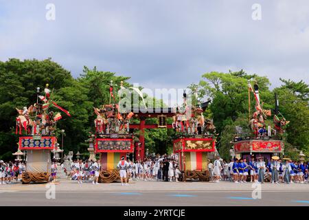 Tsuruga Festival: Wagen, Tsuruga Stadt, Präfektur Fukui Stockfoto