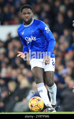 Dezember 2024; Goodison Park, Liverpool, England; Premier League Football, Everton gegen Wolverhampton Wanderers; Orel Mangala von Everton Stockfoto