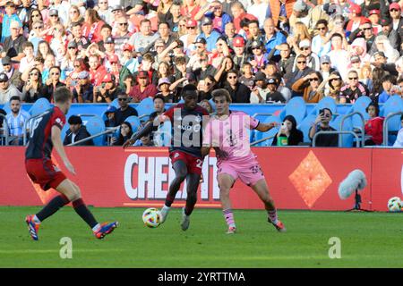 Toronto, ON, Kanada - 5. Oktober 2024: Benjamin Cremaschi #30 Mittelfeldspieler des Inter Miami FC in Aktion während der regulären Matchwette der MLS 2024 Stockfoto