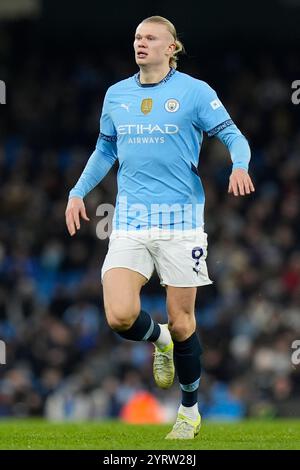 Dezember 2024; Etihad Stadium, Manchester, England; Premier League Football, Manchester City gegen Nottingham Forest; Erling Haaland aus Manchester City Stockfoto