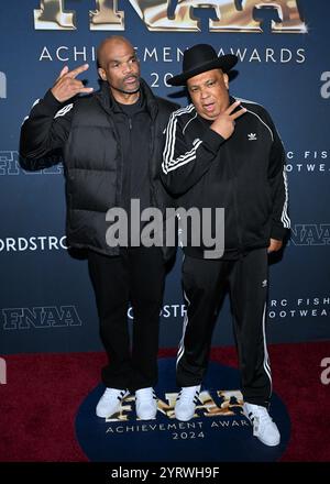 Darryl 'D.M.C.' McDaniels und Joseph 'Run' Simmons Stockfoto