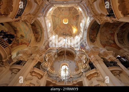 Nikolaikirche (Kostel sv. Mikulase) in der Nähe des Altstadtplatzes in Prag Tschechisch (Praha, Tschechien) Stockfoto