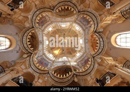 Nikolaikirche (Kostel sv. Mikulase) in der Nähe des Altstadtplatzes in Prag Tschechisch (Praha, Tschechien) Stockfoto