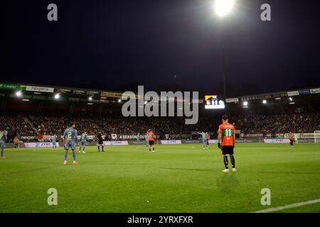 Nijmegen, Niederlande. Dezember 2024. NIJMEGEN, NIEDERLANDE - 1. DEZEMBER: Während des niederländischen Eredivisie-Spiels zwischen NEC Nijmegen und AFC Ajax im Goffert Stadion am 1. Dezember 2024 in Nijmegen, Niederlande. (Foto: Broer van den Boom/Orange Pictures) Credit: Orange Pics BV/Alamy Live News Stockfoto