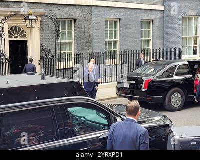 Präsident Joe Biden besucht den britischen Premierminister Rishi Sunak in der Londoner Downing Street Stockfoto