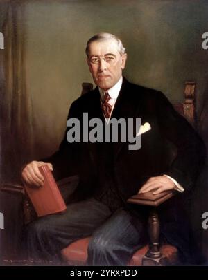 Offizielles Porträt des US-Präsidenten Woodrow Wilson, 1913 von Frank Graham Cootes Stockfoto