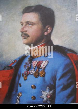 Karl I. (1887 ? 1922) Kaiser von Österreich, König von Ungarn und der letzte der Herrscher des Hauses Habsburg Lothringen über Österreich Ungarn. Karl wurde Erbe von Kaiser Franz Joseph, als sein Onkel Erzherzog Franz Ferdinand von Österreich 1914 ermordet wurde. Stockfoto