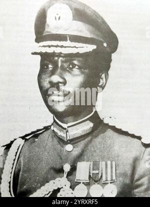 Yakubu Dan Yumma „Jack“ Gowon (* 19. Oktober 1934), ehemaliger nigerianischer Staatschef und Staatsmann, der während des nigerianischen Bürgerkriegs die Kriegsbemühungen der US-Militärregierung leitete. Stockfoto