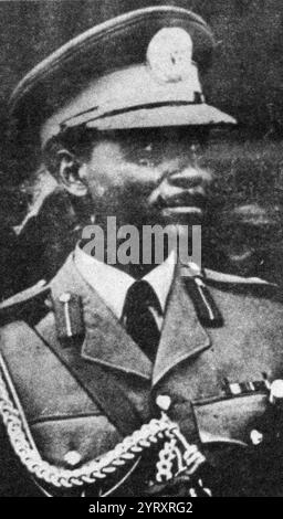 Yakubu Dan Yumma „Jack“ Gowon (* 19. Oktober 1934), ehemaliger nigerianischer Staatschef und Staatsmann, der während des nigerianischen Bürgerkriegs die Kriegsbemühungen der US-Militärregierung leitete. Stockfoto