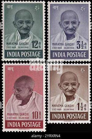 Nathuram Vinayak Godse (19. Mai 1910 ? 15. November 1949) der Attentäter von Mahatma Gandhi. Er war ein hinduistischer Nationalist aus Maharashtra, der Gandhi dreimal in der Brust schoss, als er am 30. Januar 1948 bei einem multireligiösen Gebetstreffen im Birla-Haus in Neu-Delhi in eine leere Distanz kam Stockfoto