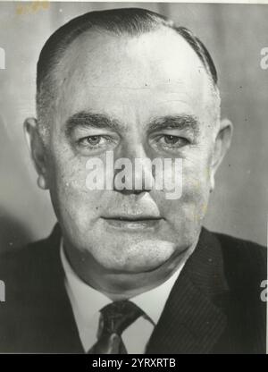 Balthazar Johannes Vorster (1915 ? 10. September 1983), besser bekannt als John Vorster, war ein südafrikanischer Politiker, der von 1966 bis 1978 Premierminister Südafrikas und von 1978 bis 1979 vierter Staatspräsident Südafrikas war. Stockfoto