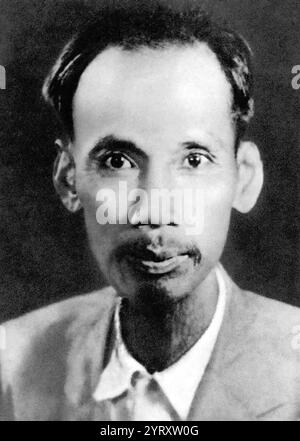 Ho Chi Minh, kommunistischer Revolutionär, Nationalist und Politiker Vietnams. Von 1945 bis 1955 war er Premierminister der Demokratischen Republik Vietnam und von 1945 bis zu seinem Tod 1969 Präsident Stockfoto