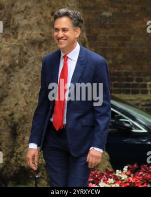 Ed Miliband (Secretary of State for Energy Security and Net Zero), in der Londoner Downing Street, um nach den Wahlen seine neue Rolle in der Labour-Regierung zu übernehmen. Juli 2024. Stockfoto