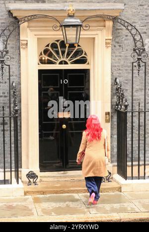 Louise Haigh (Verkehrsministerin) kommt in der Londoner Downing Street an, um nach der Wahl ihre neue Rolle in der Labour-Regierung zu übernehmen. Juli 2024. Stockfoto