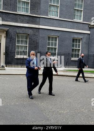 Viktor Orban besucht Boris Johnson am 28. Mai 2021 in London. Viktor Mihaly Orban (* 1963) ist ein ungarischer Politiker, der seit 2010 ungarischer Premierminister ist und von 1998 bis 2002 Premierminister war. Seit 1993 ist er Präsident der Fidesz, einer konservativen Partei, mit einer kurzen Pause zwischen 2000 und 2003. Stockfoto