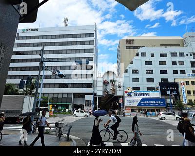 Die Tenjinbashi-suji Shopping Street ist die längste Arkade Japans Stockfoto