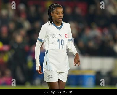 Sheffield, Großbritannien. Dezember 2024. Lydia ANDRADE aus der Schweiz während des internationalen Freundschaftsspiels in der Bramall Lane, Sheffield. Der Bildnachweis sollte lauten: Andrew Yates/Sportimage Credit: Sportimage Ltd/Alamy Live News Stockfoto