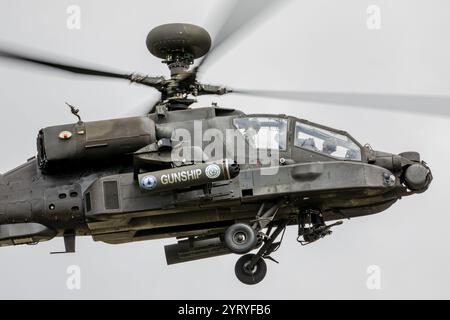 British Army Air Corps AgustaWestland Apache AH.1 Angriff Hubschrauber Stockfoto