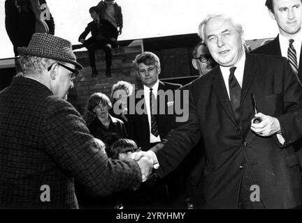 Britischer Premierminister Harold Wilson, auf Handelsmission in den USA 1960?s. Stockfoto