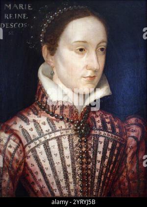 Mary, Königin der Schotten (1542 ? 1587), auch als Mary Stuart oder Mary I. von Schottland bekannt, war vom 14. Dezember 1542 bis zu ihrer erzwungenen Abdankung 1567 Königin von Schottland. Stockfoto