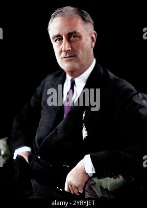 Franklin D Roosevelt US-Präsident 1933 Stockfoto