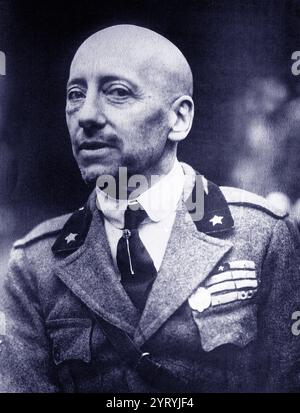 Die italienische Schriftstellerin Gabriele D’Annunzio (1863–1938). Stockfoto