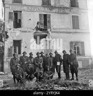 Italienische Besetzung von Menton im Juni 1940. Stockfoto