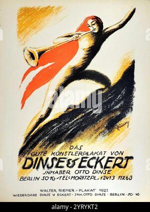 Deutsche Vintage-Plakatkunst 1920er Jahre Magazin Werbung Plakat Avant Garde, Berlin Stockfoto