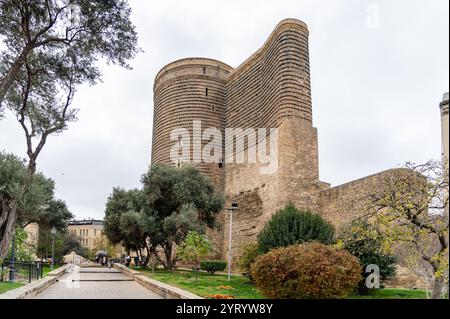 In der Altstadt, dem Mädchenturm, Baku, Aserbaidschan Stockfoto