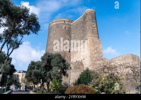 In der Altstadt, dem Mädchenturm, Baku, Aserbaidschan Stockfoto