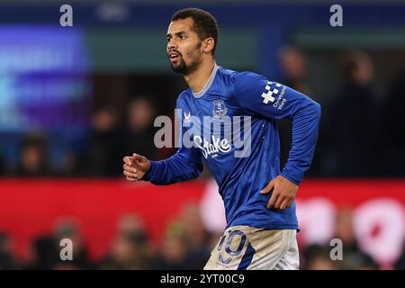 Liverpool, Großbritannien. Dezember 2024. Iliman Ndiaye of Everton während des Spiels Everton FC gegen Wolverhampton Wanderers FC English Premier League im Goodison Park, Liverpool, England, Großbritannien am 4. Dezember 2024 Credit: Every Second Media/Alamy Live News Stockfoto