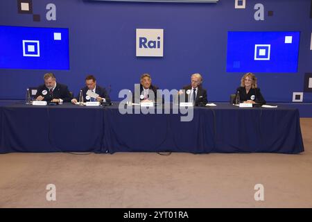 Rom, Italien. Dezember 2024. Rom: Hauptquartier Rai Vale Mazzini. Telethon-Pressekonferenz. Auf dem Foto: Independent Photo Agency/Alamy Live News Stockfoto