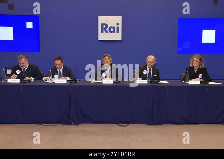 Rom, Italien. Dezember 2024. Rom: Hauptquartier Rai Vale Mazzini. Telethon-Pressekonferenz. Auf dem Foto: Independent Photo Agency/Alamy Live News Stockfoto