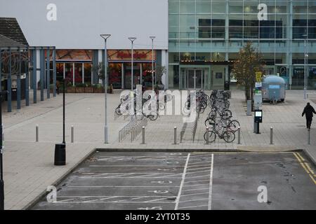 Cambridge Leisure Park früh an einem Wintermorgen Stockfoto