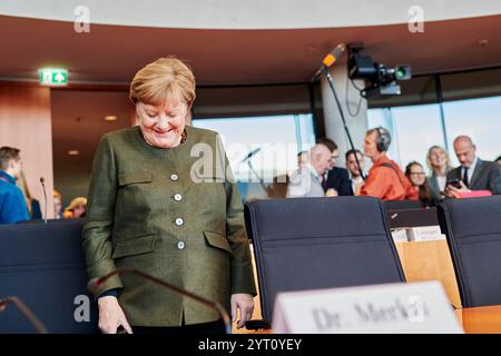 Angela Merkel im Afghanistan Untersuchungsausschuss EUR,DEU, Berlin, 05.12.2024: Öffentliche Zeugenbefragung von Dr. Angela Merkel, Bundeskanzlerin A.D. im Afghanistan Untersuchungsausschuss. *** Angela Merkel im Untersuchungsausschuss Afghanistan EUR,DEU, Berlin, 05 12 2024 öffentliche Aussage von Dr. Angela Merkel, Bundeskanzlerin A D im Untersuchungsausschuss Afghanistan Stockfoto