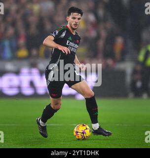 London, Großbritannien. November 2024 30. West Ham Utd gegen Arsenal - Premier League - London Stadium. Arsenals Declan Rice in Aktion. Bildnachweis: Mark Pain / Alamy Live News Stockfoto