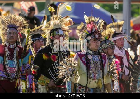 USA; Montana, Great Plains, Crow Indian Reservation, Crow Agency, Crow Fair, Pow Wow, Stockfoto