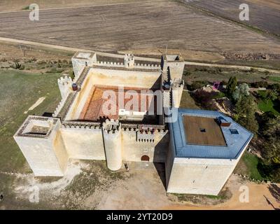Schloss Montealegre de Campos, Schloss Alburquerque, Stadt Montealegre de Campos, Provinz Valladolid, Kastilien und Leon, Spanien Stockfoto