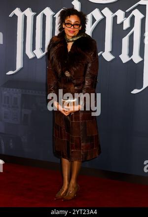 London, Großbritannien. Dezember 2024. Celeste besucht die Nosferatu UK Premiere im Odeon Luxe am Leicester Square, London. (Foto: Cat Morley/SOPA Images/SIPA USA) Credit: SIPA USA/Alamy Live News Stockfoto