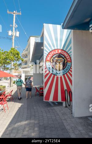 Waffle Monkey Fast Food Waffle Store Shop In George Town, Cayman Islands Stockfoto