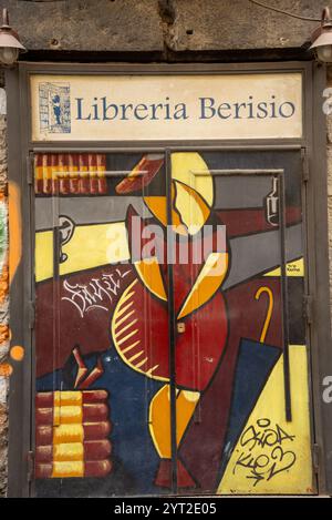 Wandmalereien im alten Stadtzentrum von Neapel, Italien Stockfoto