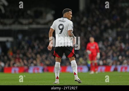 London, Großbritannien. Dezember 2024. London, 5. Dezember 2024: Rodrigo Muniz of Fulham während des Premier League-Spiels zwischen Fulham und Brighton und Hove Albion im Craven Cottage am 5. Dezember 2024 in London. (Pedro Soares/SPP) Credit: SPP Sport Press Photo. /Alamy Live News Stockfoto