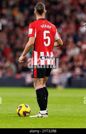 Yeray Alvarez beim LaLiga EA SPORTSPIEL zwischen Teams des Athletic Club und Real Madrid FC im Estadio de San Mames (Maciej Rogowski) Stockfoto