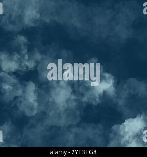 Illustration Des Winterhimmels. Aquarellillustration in Pastellfarben, handgezeichnet. Design für Verpackungen, Postkarten, Textilien und Druck Stockfoto