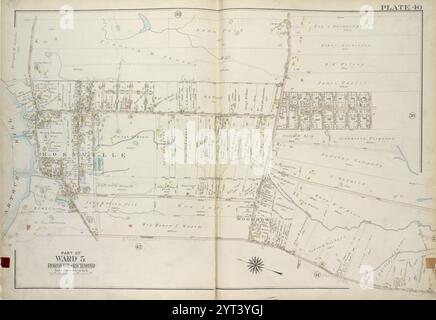 Plate 40, Teil von Ward 5 [Karte gebunden durch Arthur Kill Road, Rossville Ave, Woodrow Road, Foster Road (Rossville Ave), Ramona Ave, Maguire Ave, Sandy Brook, Rossville Road, Pleasant Ave] 1917 von Bromley, George Washington Stockfoto