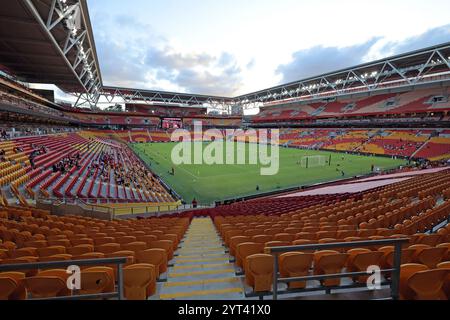 Brisbane, Australien. Dezember 2024. Brisbane, Australien, 6. Dezember 2024: Allgemeiner Blick ins Stadion vor der Isuzu Ute Ein Ligaspiels zwischen Brisbane Roar und Melbourne City FC im Suncorp Stadium in Brisbane, Australien Matthew Starling (Promediapix/SPP) Credit: SPP Sport Press Photo. /Alamy Live News Stockfoto