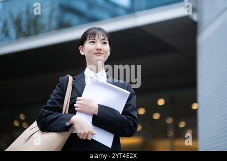 Jobjäger mit Umschlag Stockfoto