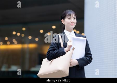 Jobjäger mit Umschlag Stockfoto